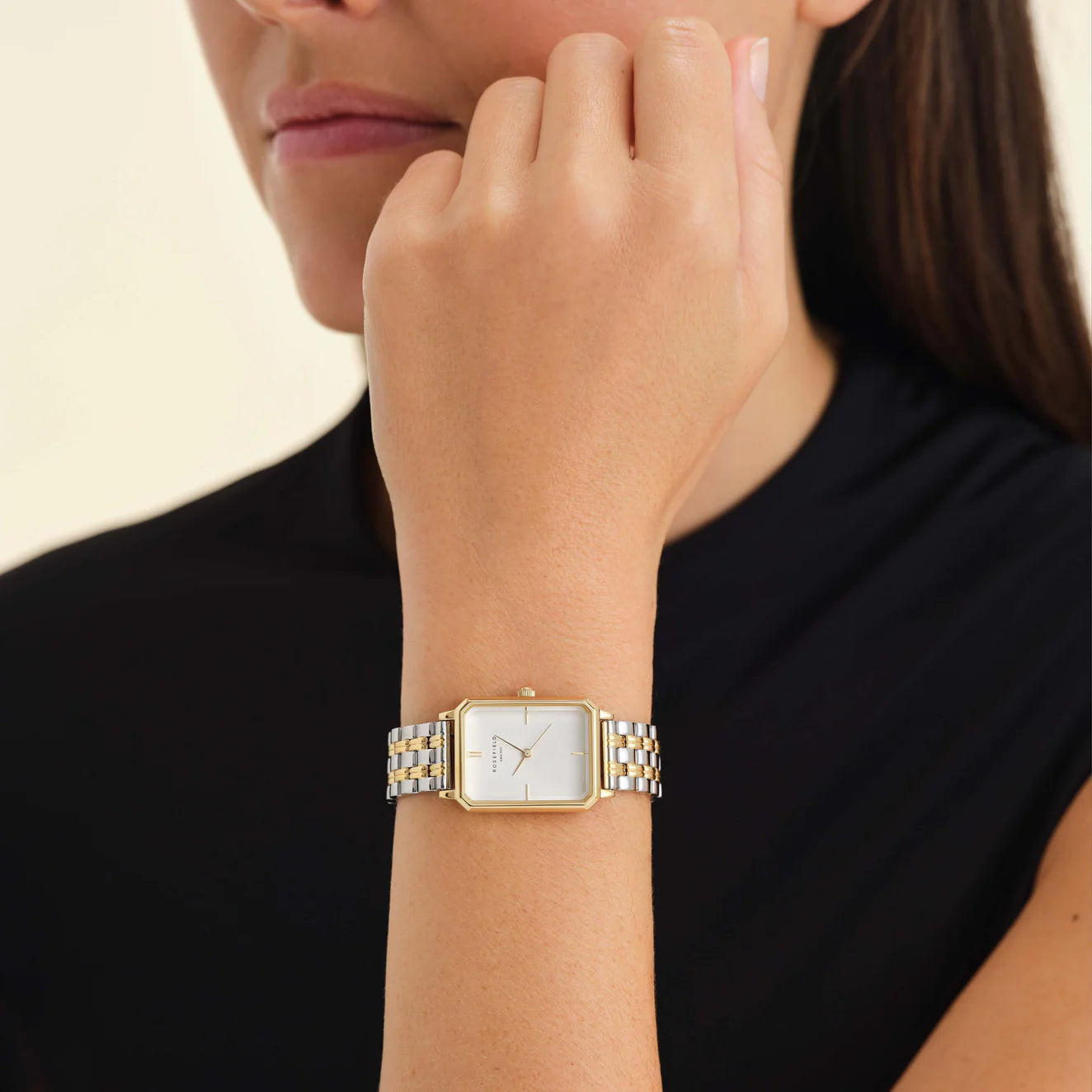 Rosefield Octagon Duotone Ladies Bracelet Watch