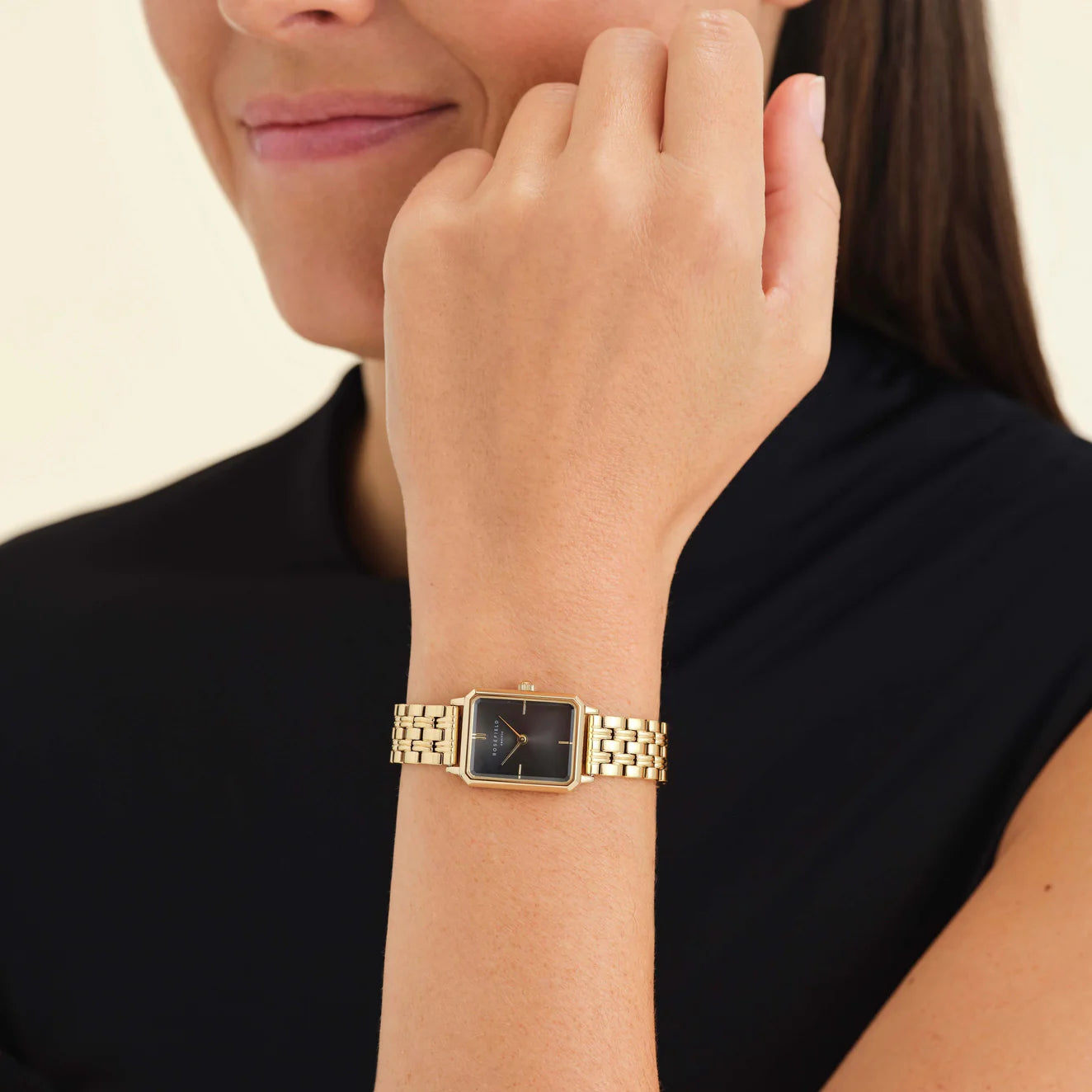 Rosefield Octagon XS Black Gold