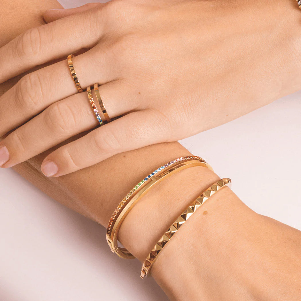 Eternal Unity bangle gold-rainbow