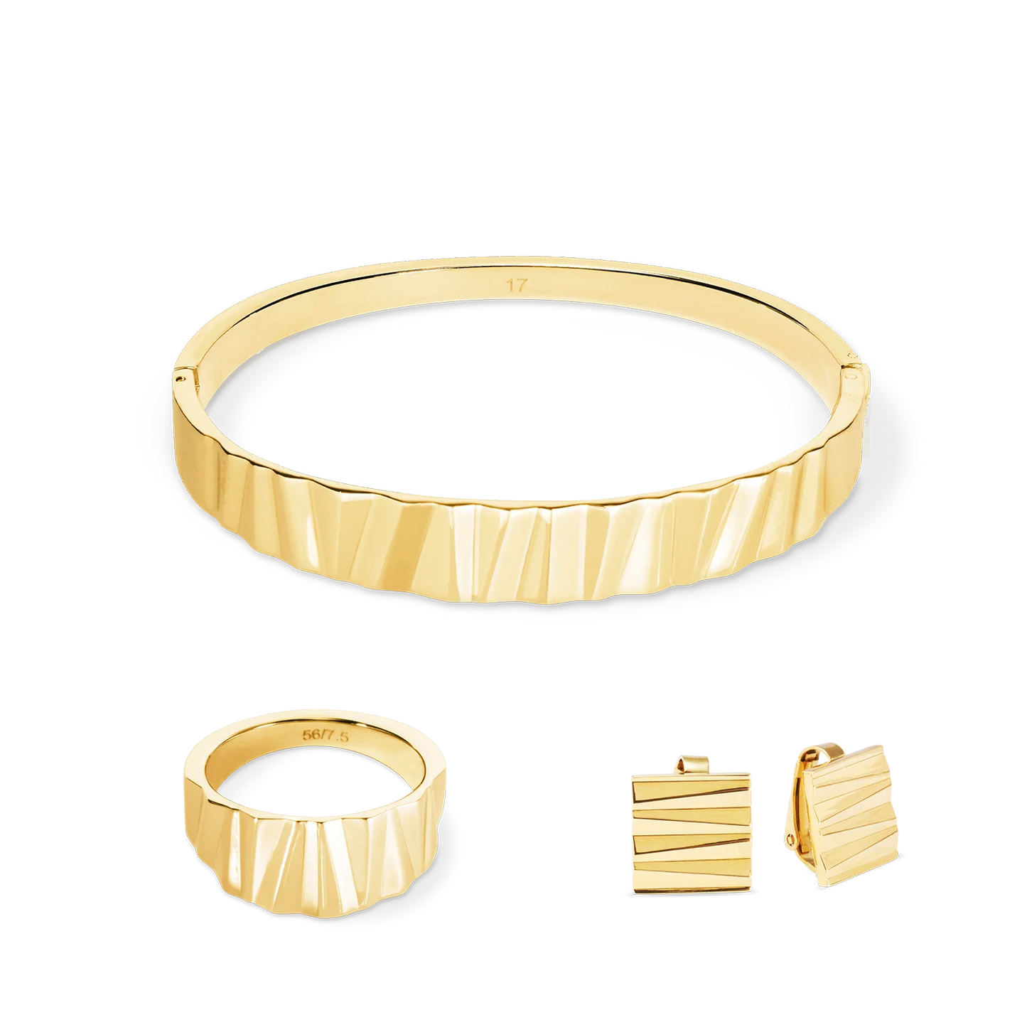 Coeur De Lion Classic Wave Ring - Gold