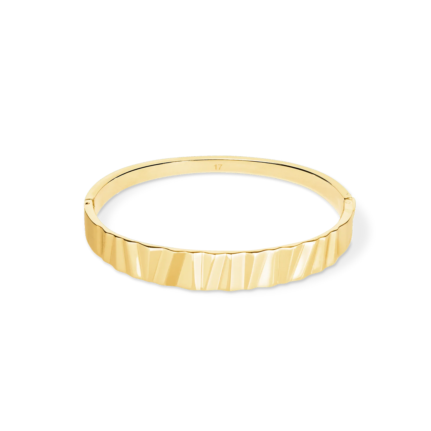 Coeur De Lion Classic Wave Bangle - Gold