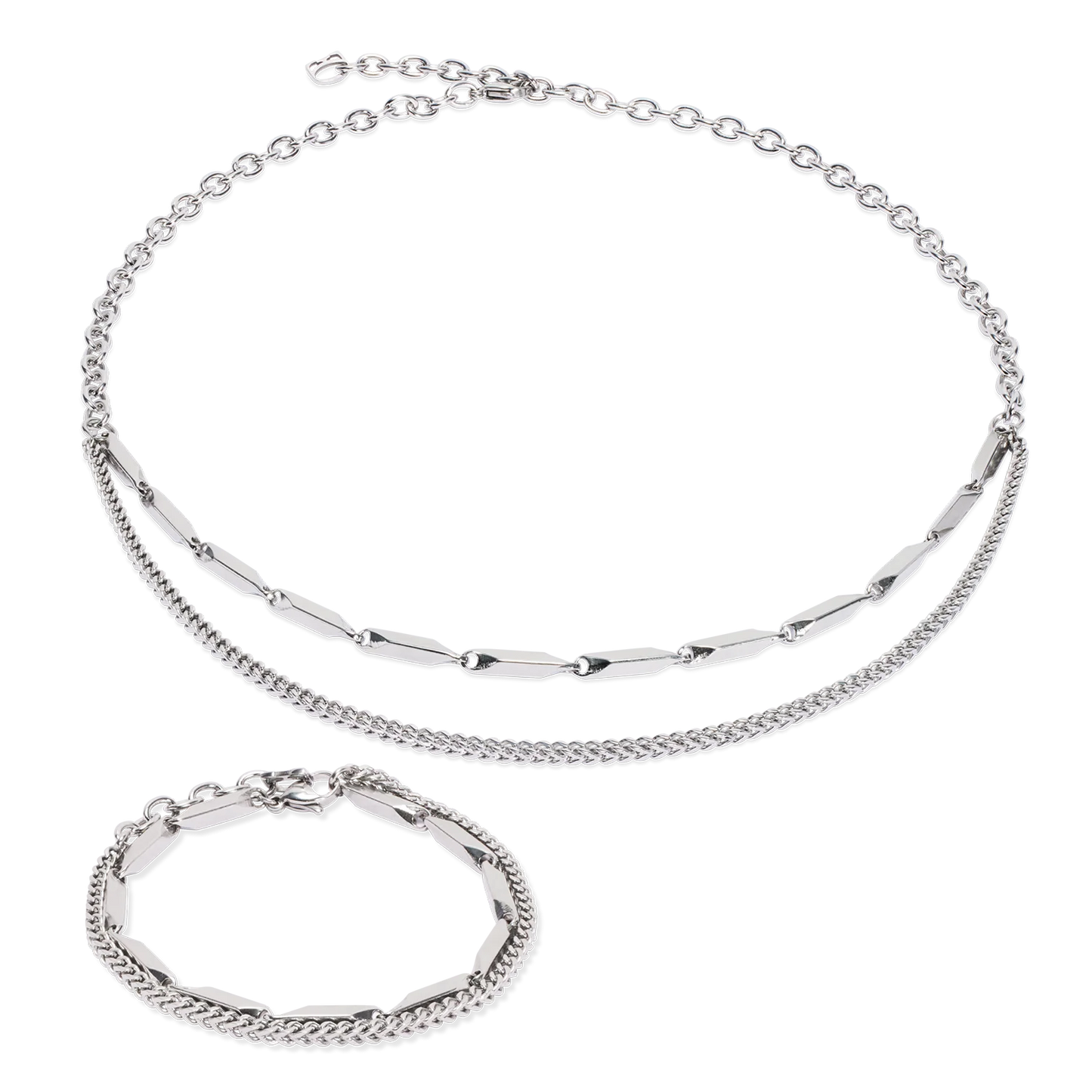 Bracelet Twisted Layers silver