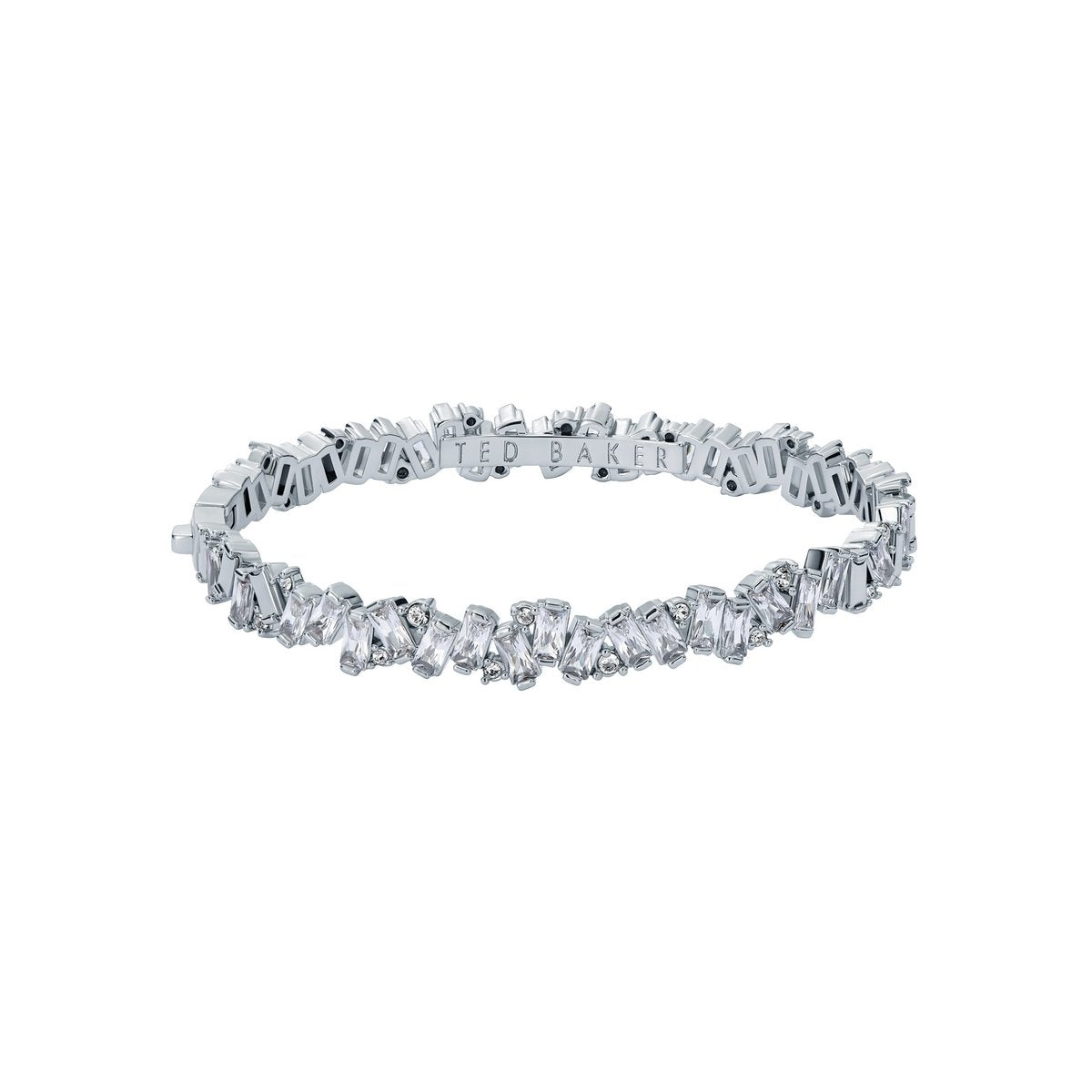 TED BAKER CLARINA: Crystal Cluster Bangle Silver Tone