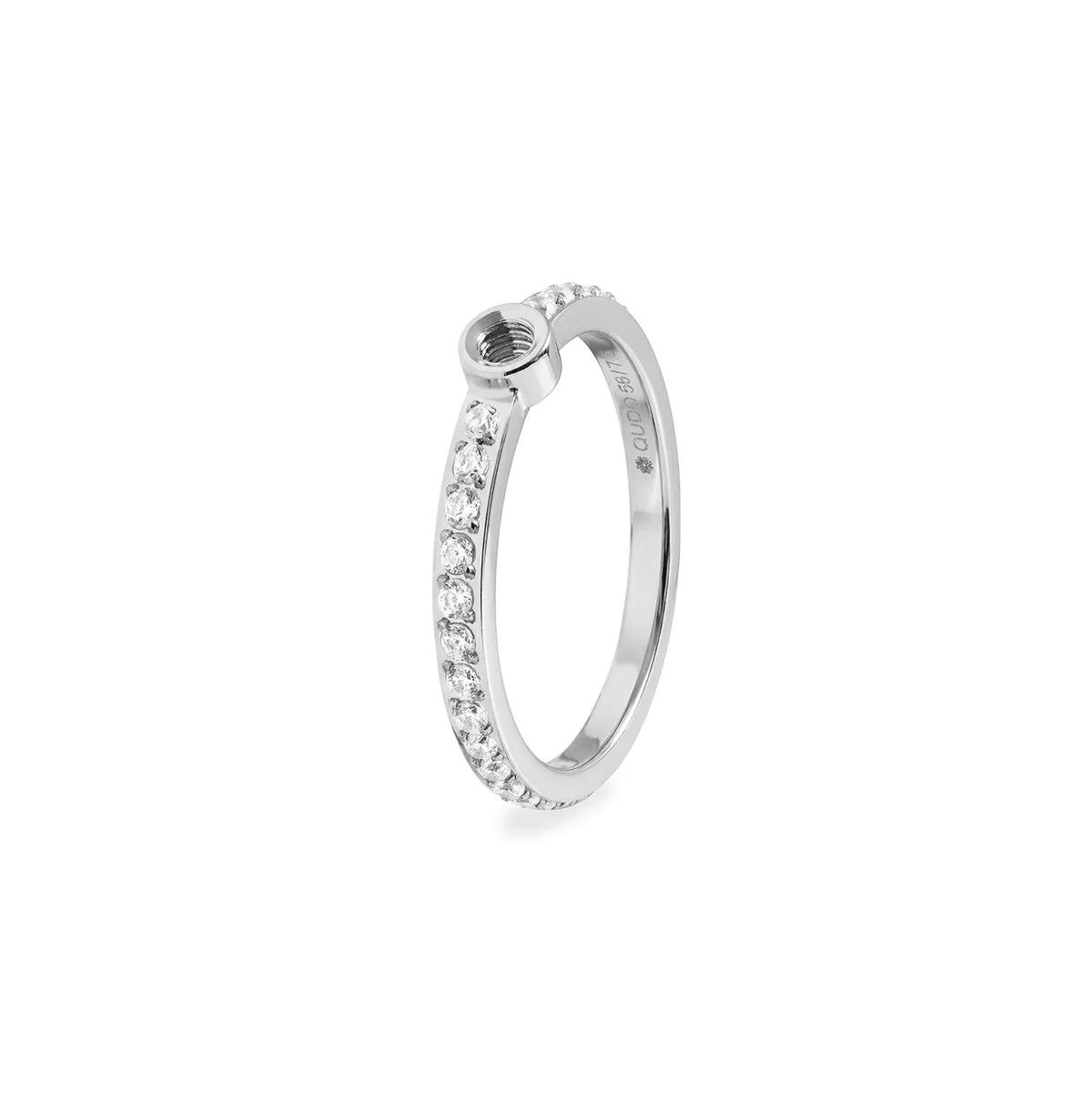 Silver Tone Basic Ring - Eternity