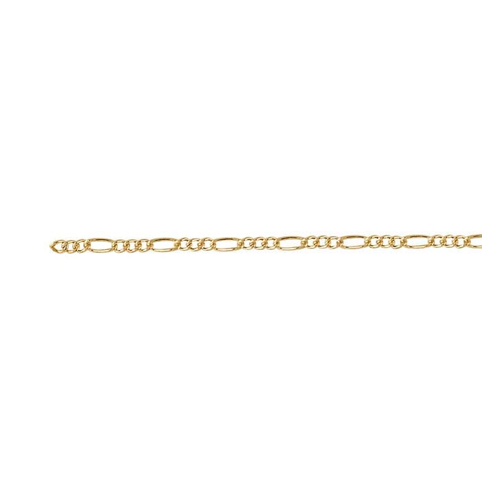 Yellow Gold-Filled Figaro Chain 27CM Anklet