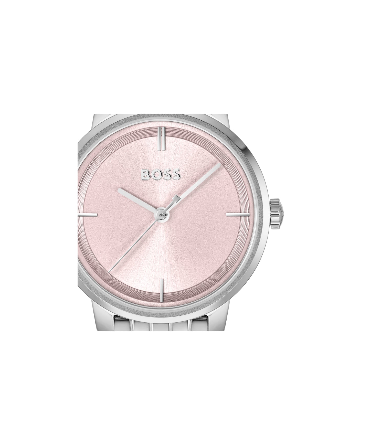 Hugo Boss Ladies Steel Bracelet Watch with Pink Dial
