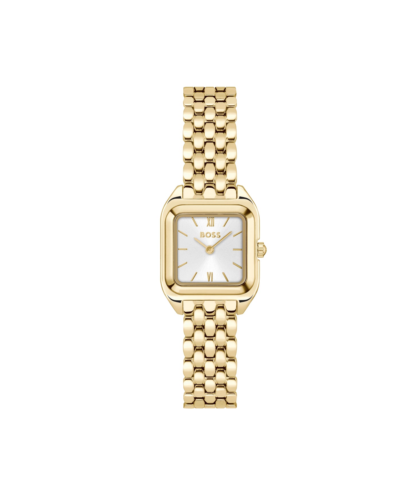 Boss Gold Ladies Bracelet Watch with Square Dial