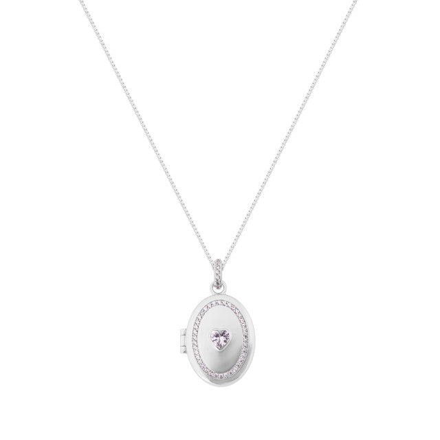 Tipperary Silver Heart Locket & Chain