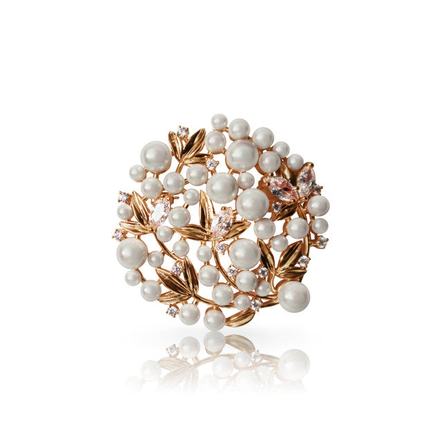 TIPPERARY ROSE GOLD PEARL BROOCH