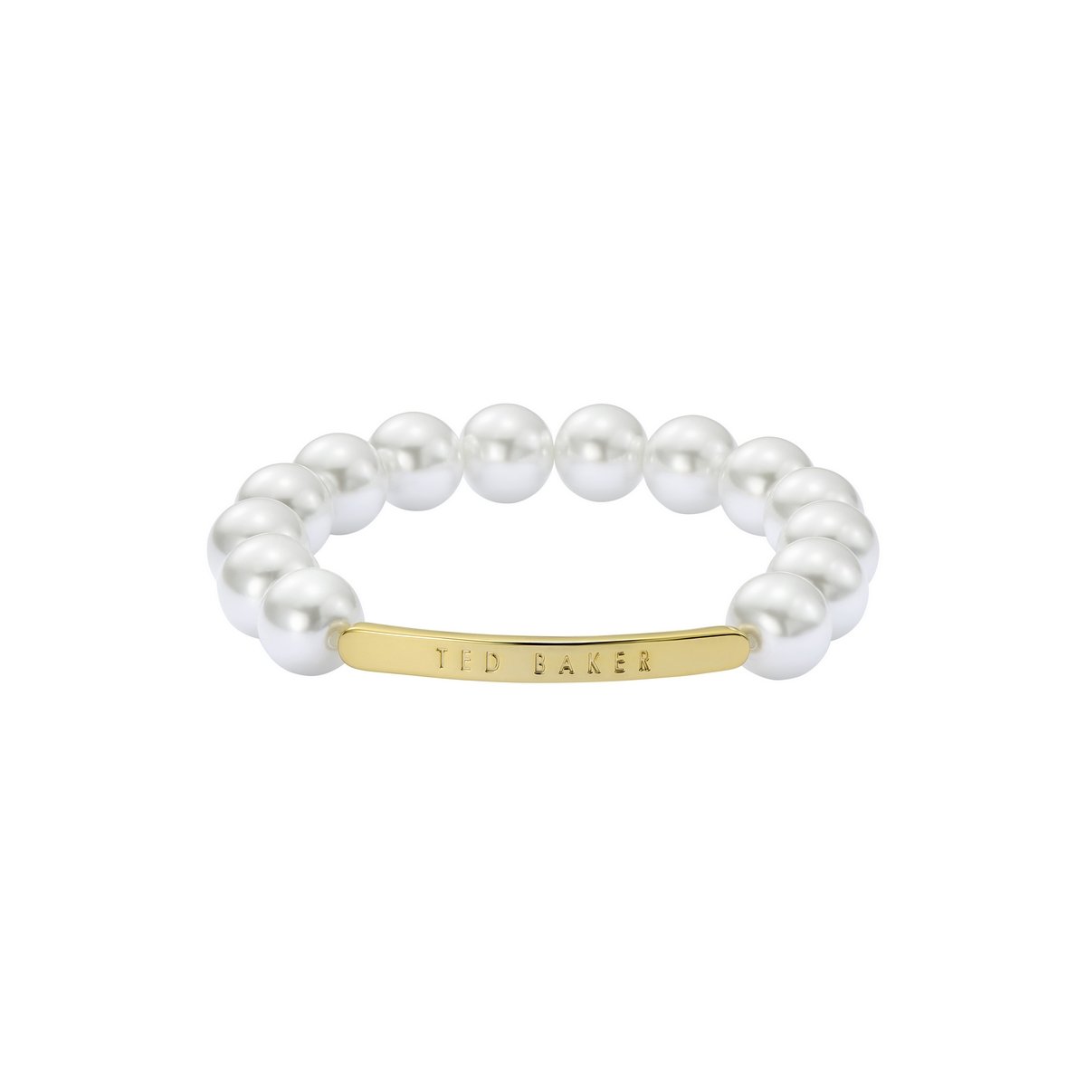 TED BAKER BEADIE: Baker Bead Adjustable Bracelet Gold Tone