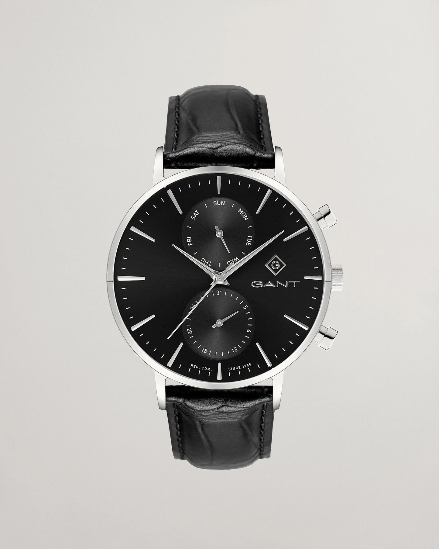 Gant Black/Steel Park Hill Day-Date ll Wristwatch