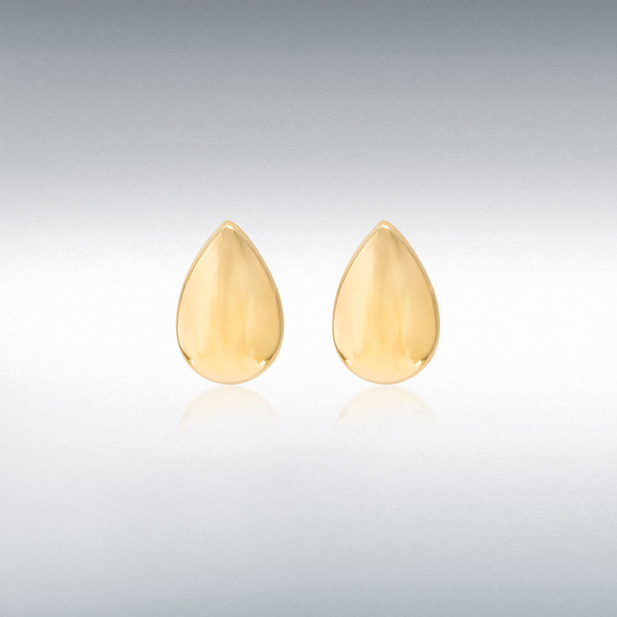 9ct Yellow Gold Mini Teardrop Stud Earring