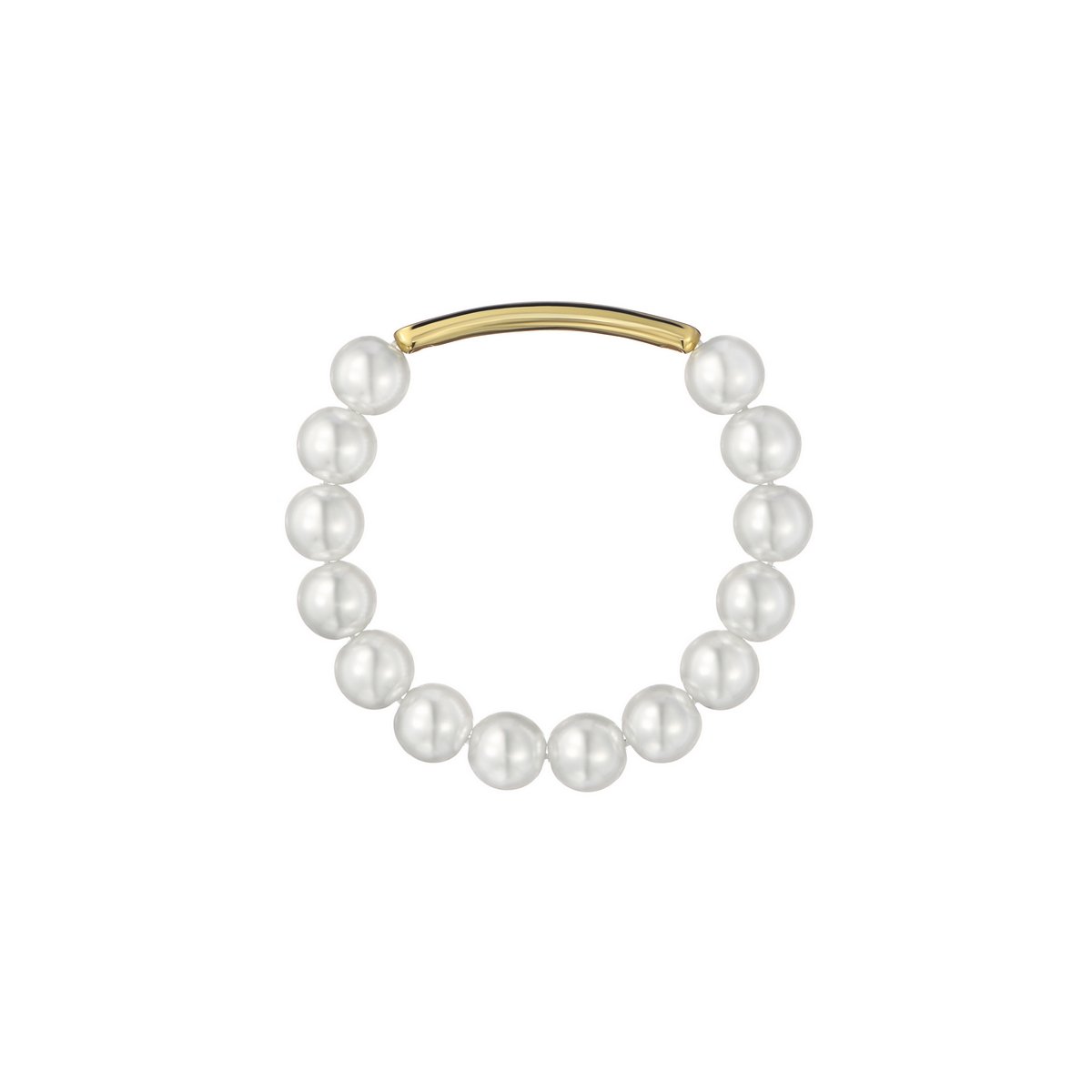 TED BAKER BEADIE: Baker Bead Adjustable Bracelet Gold Tone