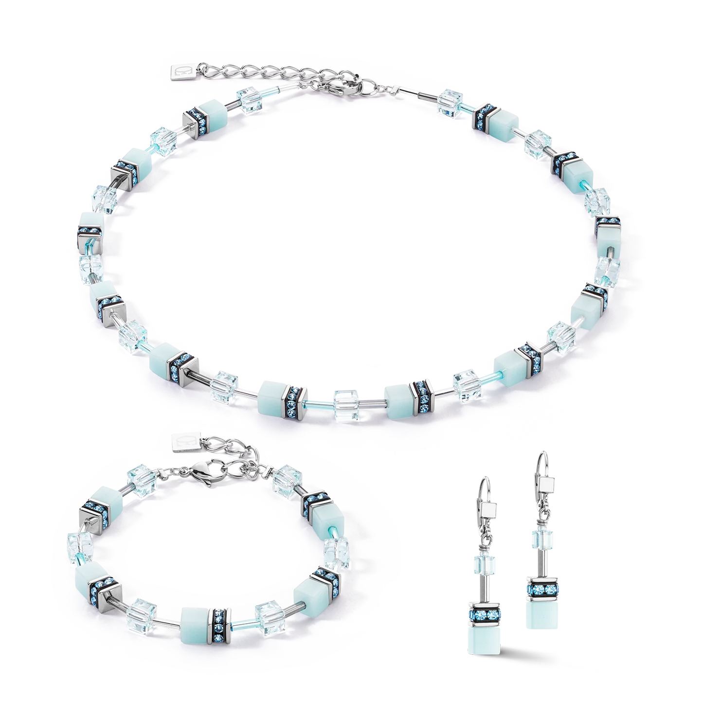 GeoCUBE® Iconic Mono Silver bracelet ice blue 4020302020 £79.00