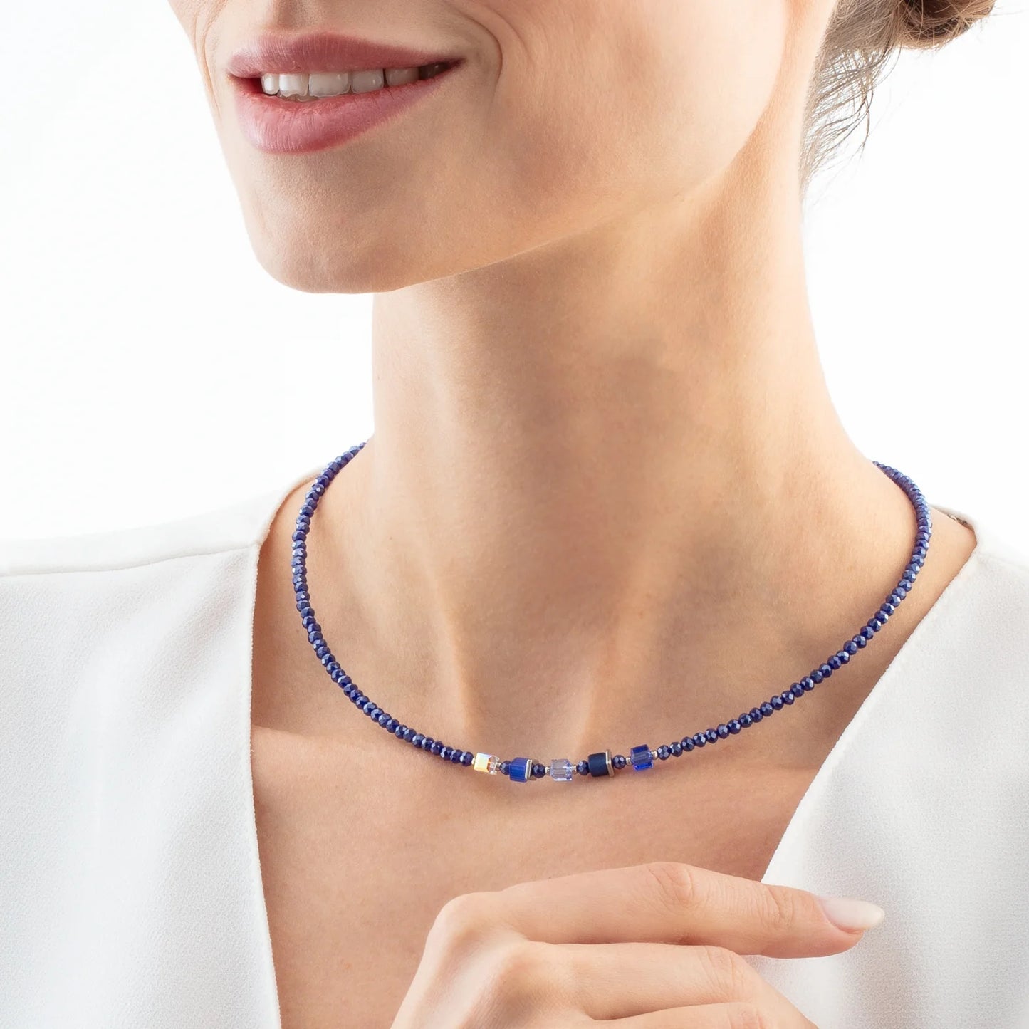 Joyful Colours Update Necklace silver-blue