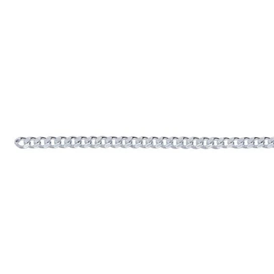 Sterling Silver Diamond-Cut Curb Bracelet