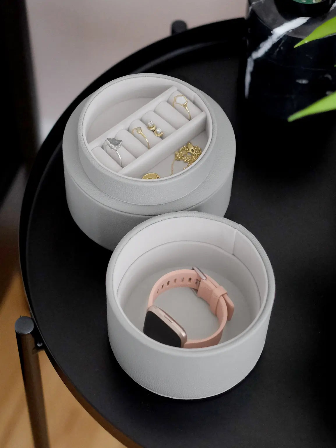 Bedside Jewellery Box Pod - Pebble Grey