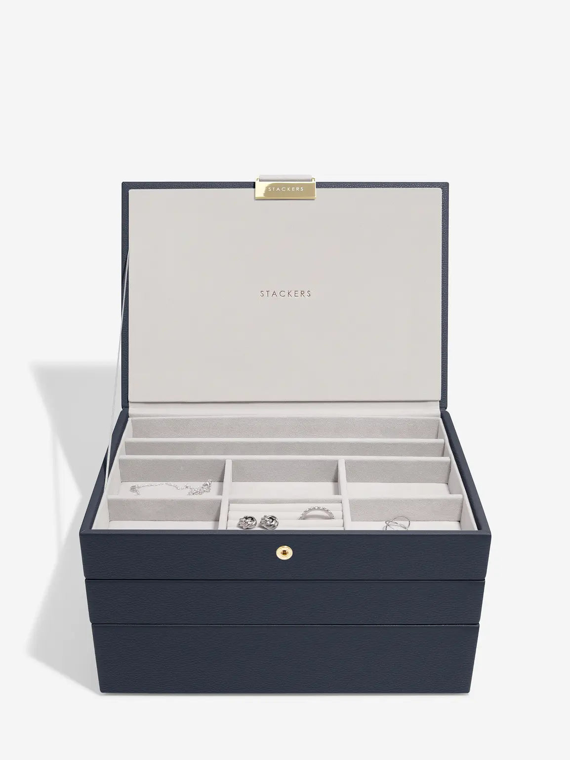 Classic Jewellery Box - Navy Blue