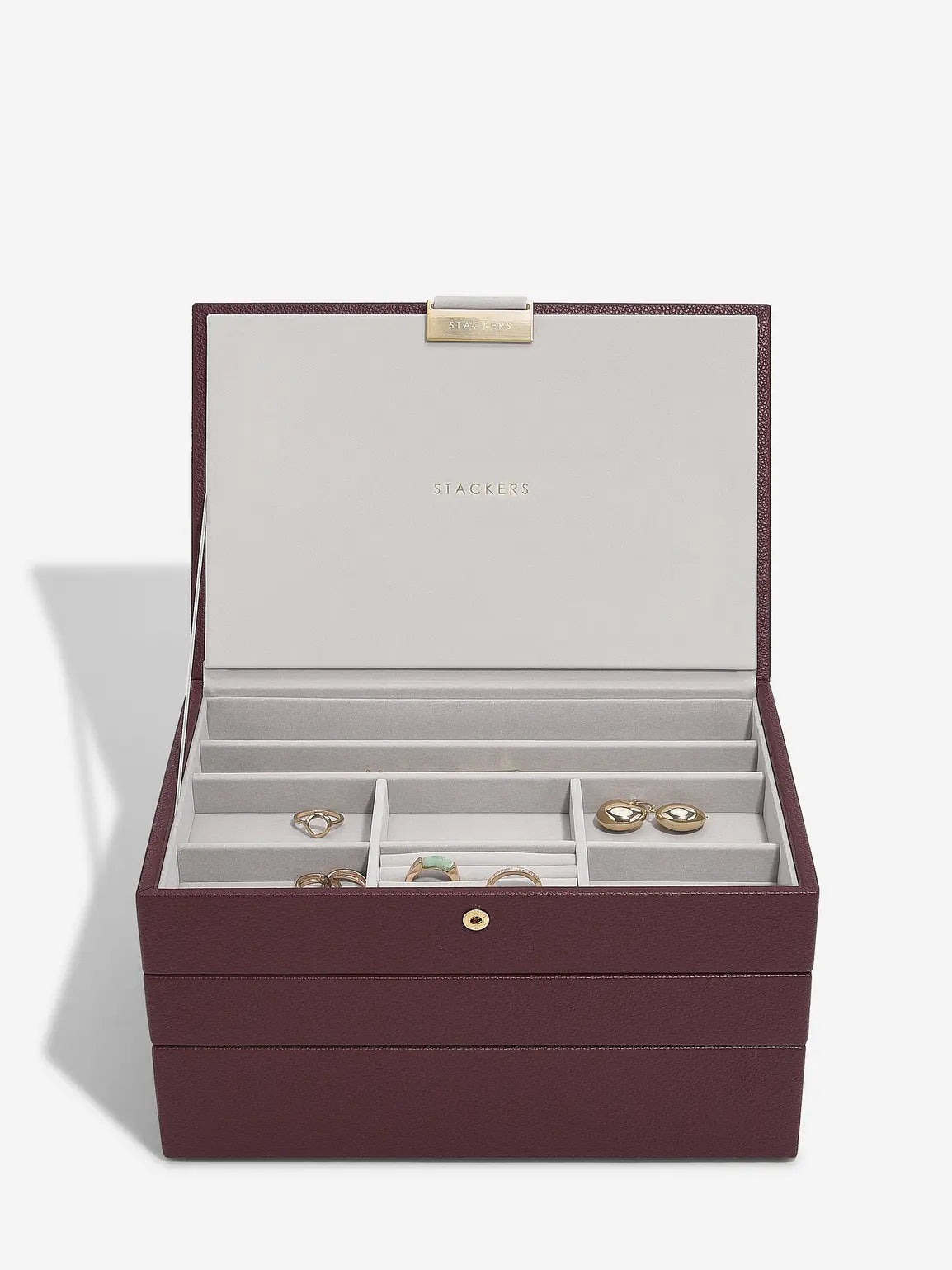Classic Jewellery Box - Burgundy