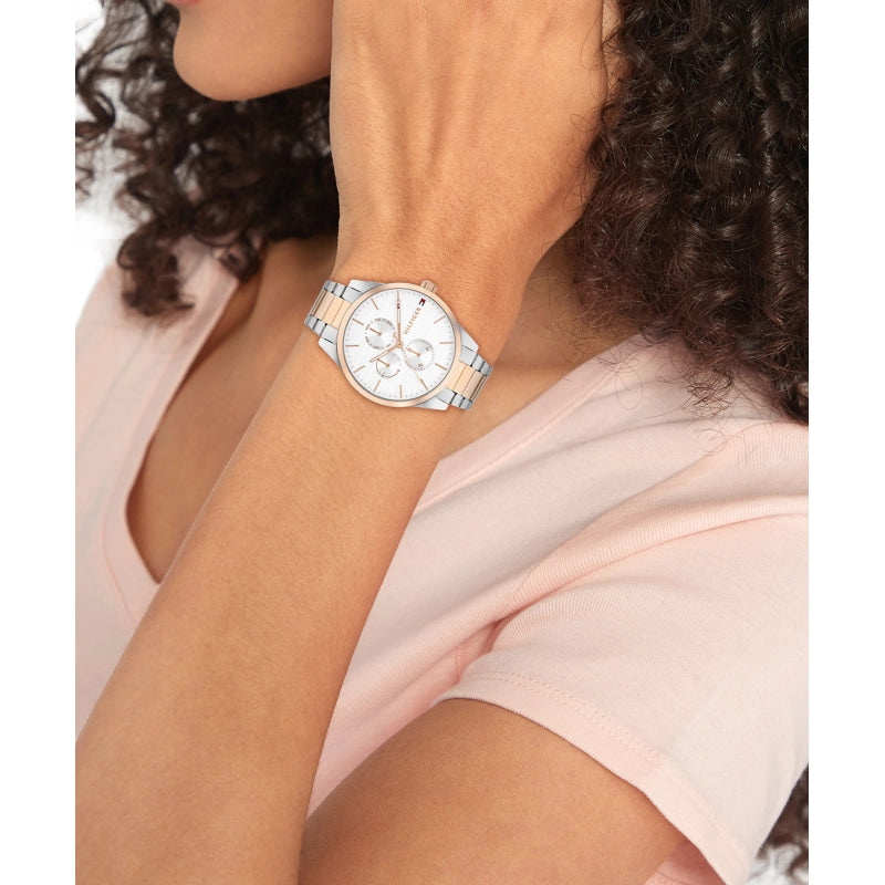 Hilfiger Ladies Duo Tone Chronograph Watch