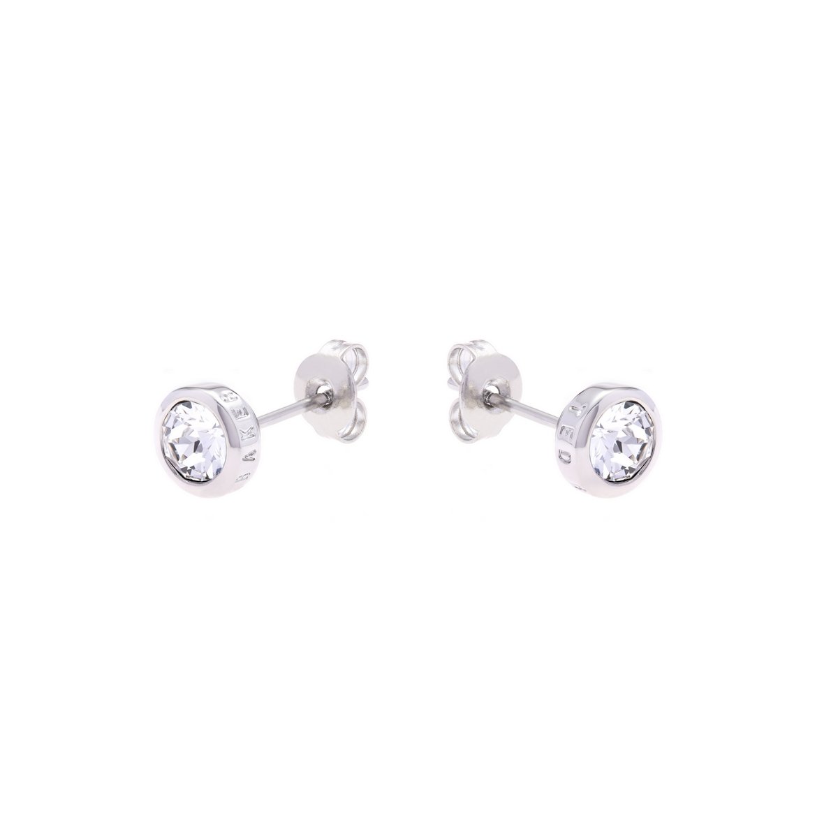 TED BAKER-CRYSTAL STUD EARRING SILVER