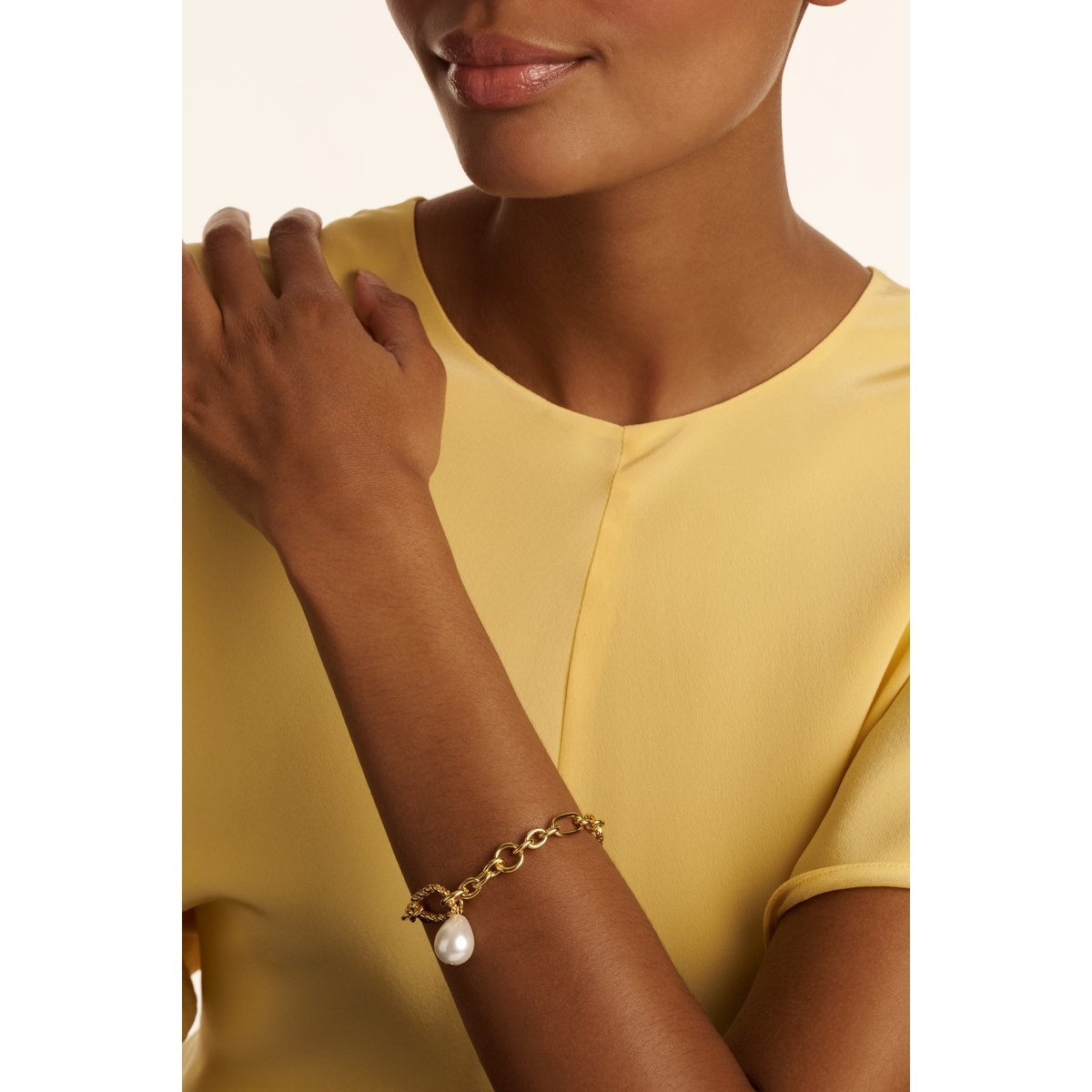 TED BAKER TIANA: Pearl Bracelet Gold Tone