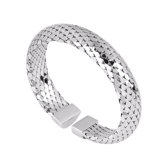Athena tubular scale rigid bracelet