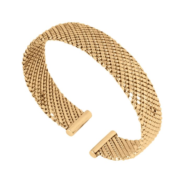 Athena rigid bracelet flat snake skin