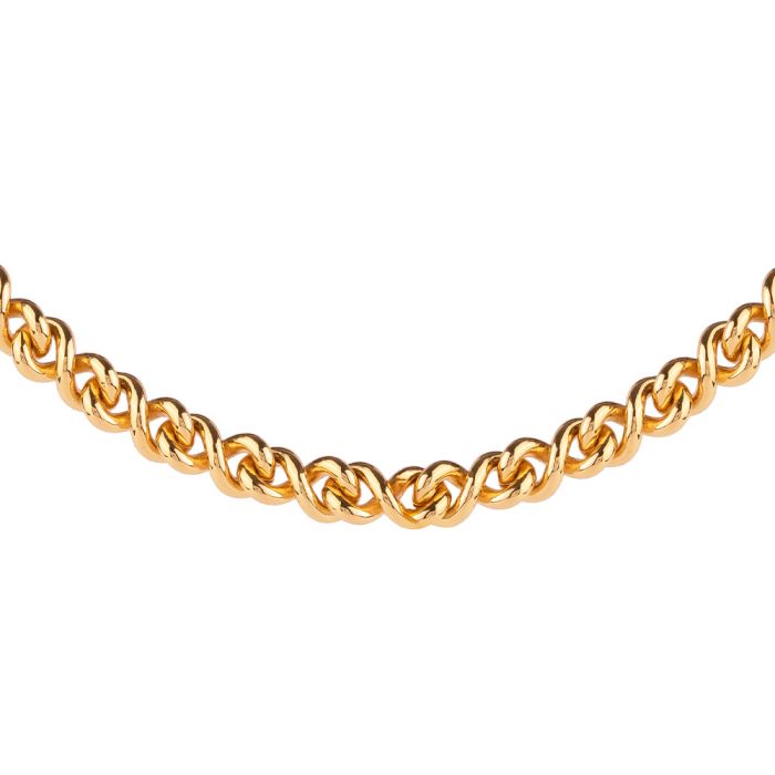 Athena twisted mesh necklace