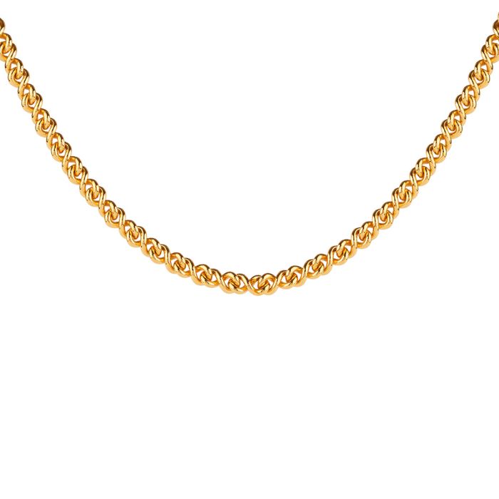 Athena twisted mesh necklace