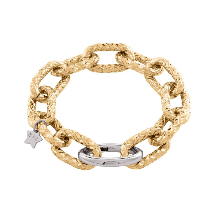Diva Bracelet with Reflective Texture Mesh