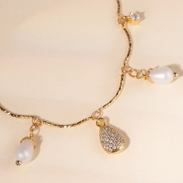 Tulipe bracelet with pendant elements