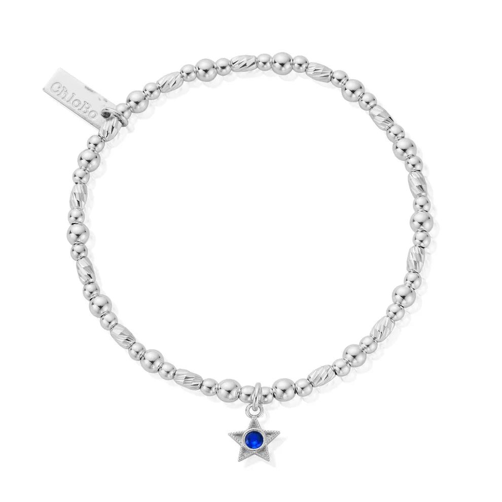 Silver September Birthstone Bracelet