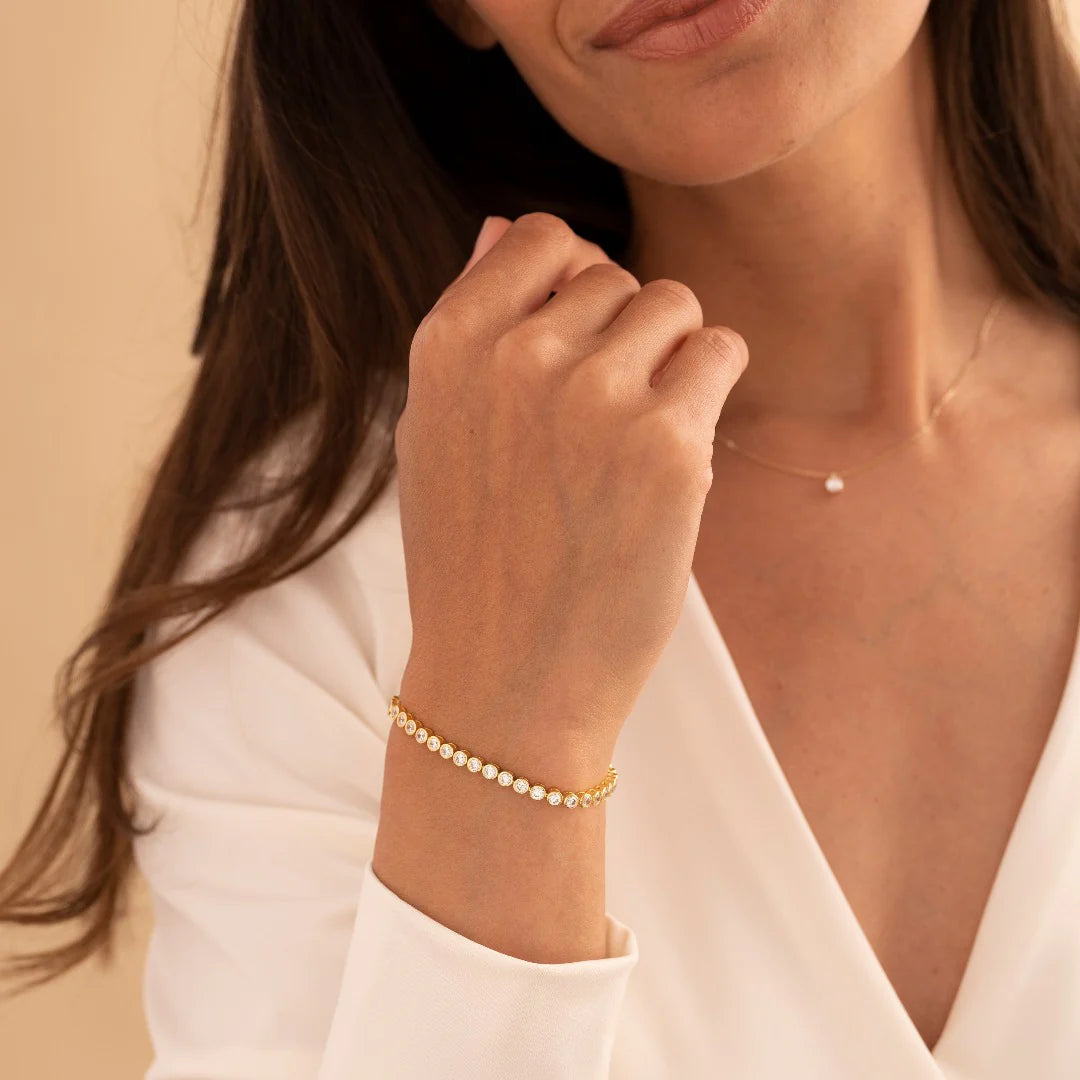 Gisser Gold Bold Tennis Bracelet