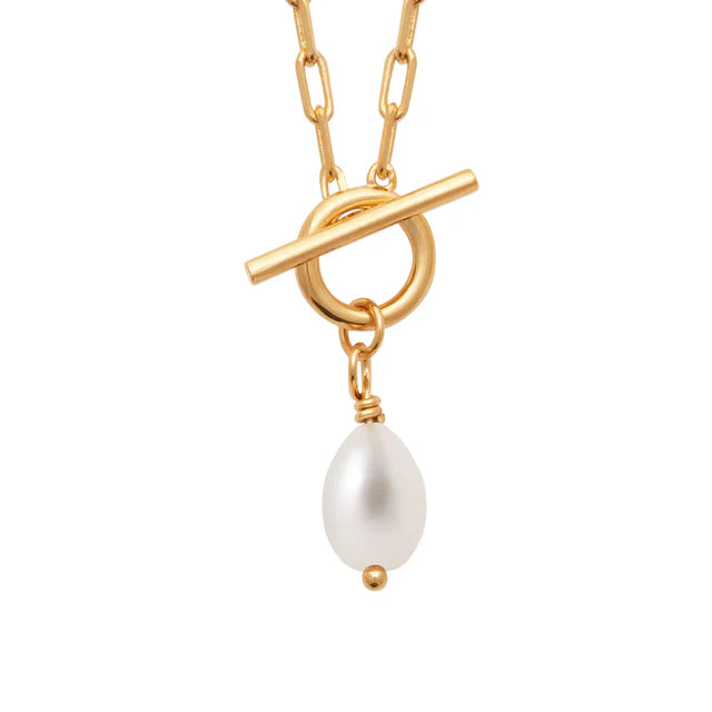 Burren 'Yano' Pearl TBar Necklace