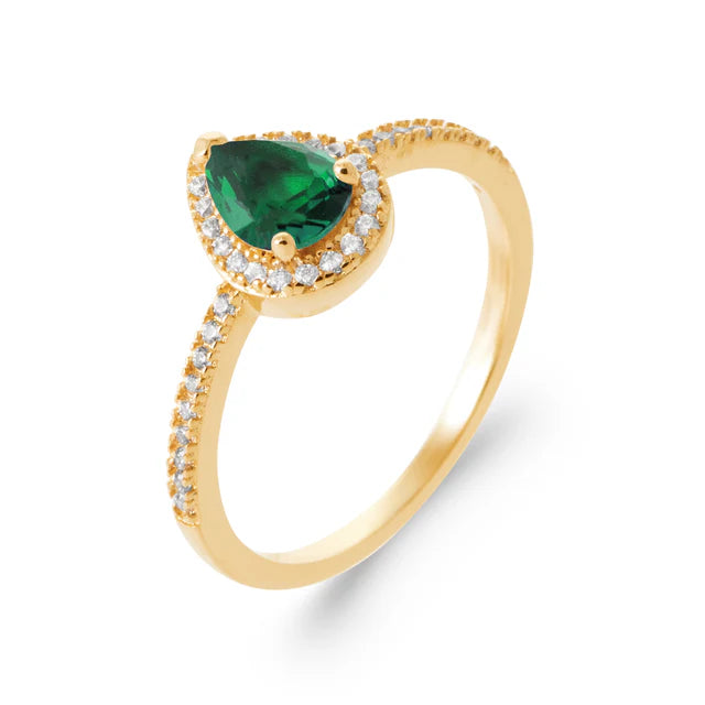 Burren 'Blue Jeans' Ring - Emerald