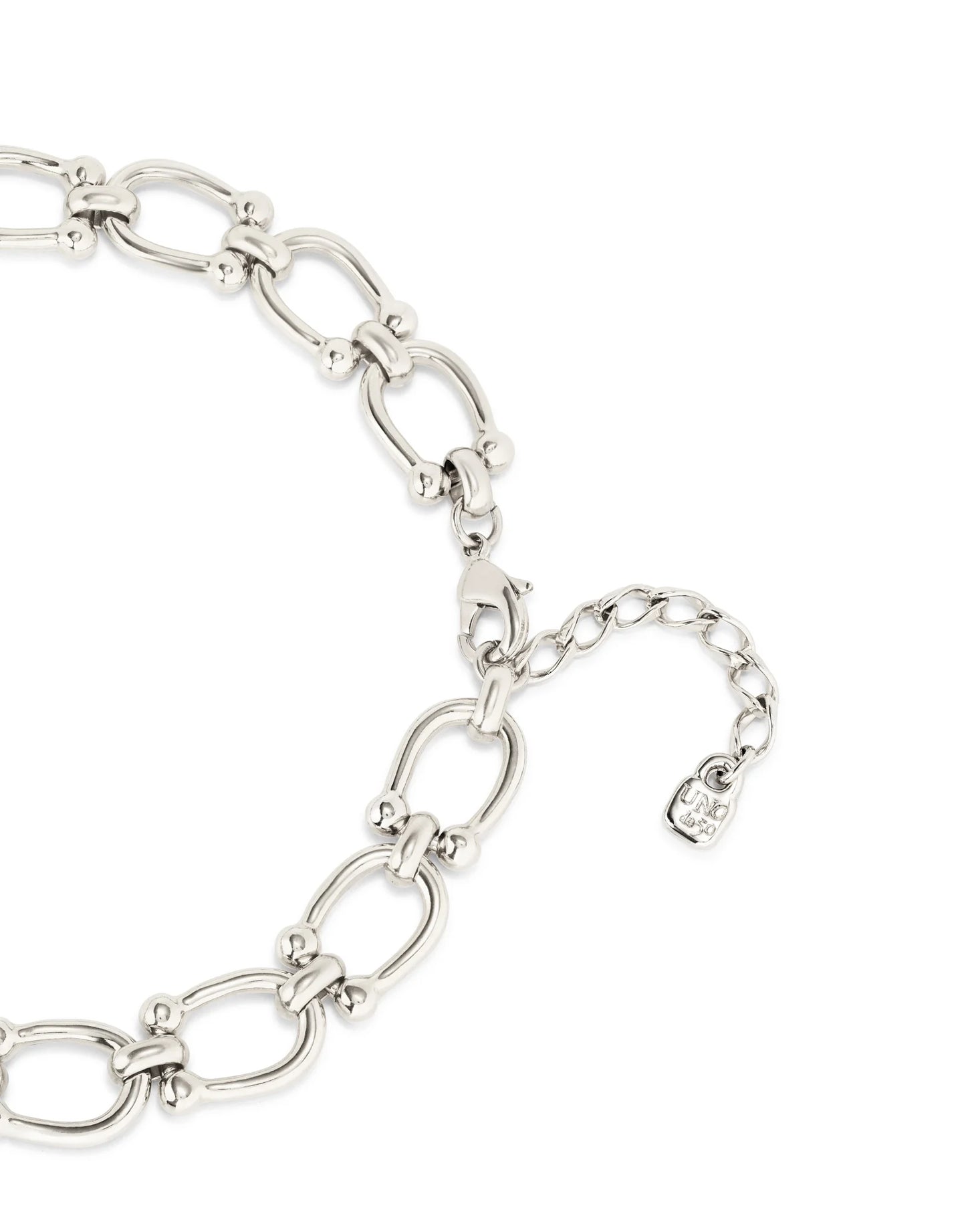Silver U Link Collarette Necklace