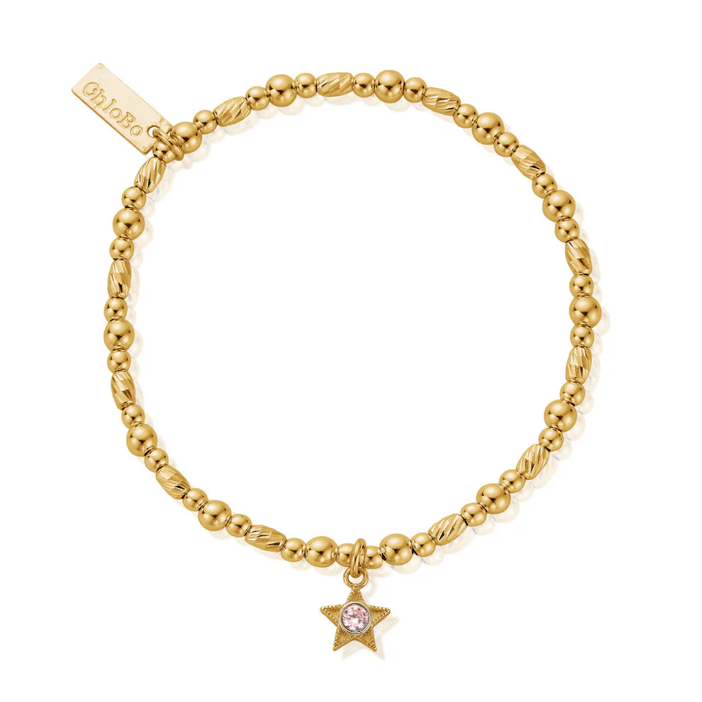Gold October Birthstone Bracelet