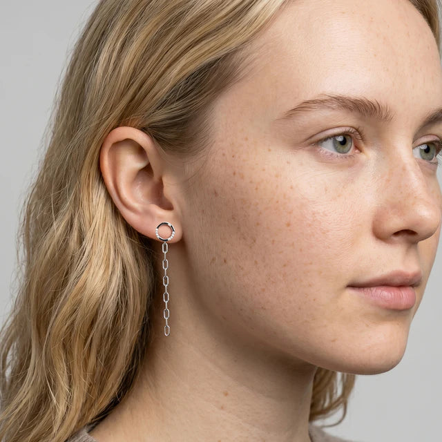 GEORGINI ALCHEMY FUSE EARRING SILVER