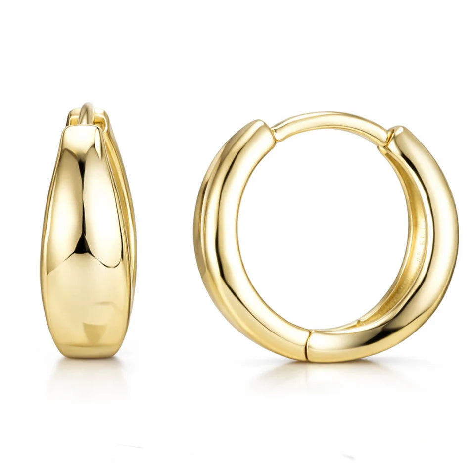 GEORGINI ALCHEMY 925 HOOPS GOLD