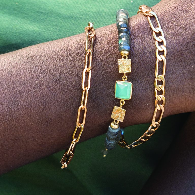 Issi Paperclip Chain Bracelet 18ct Gold Plated