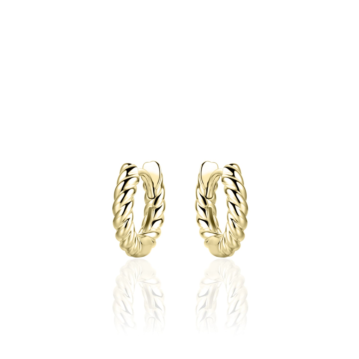 Gisser Gold Rope Hoops 13.5mm