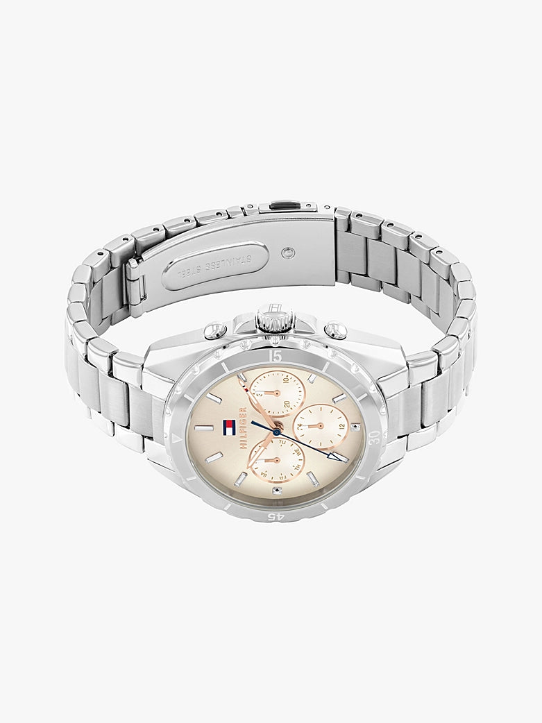 Hilfiger Ladies Taupe Dial Sub-Counter Watch