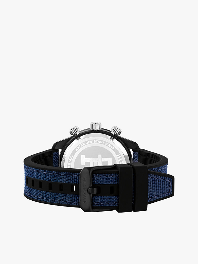 Hilfiger Monogram Navy Chronograph Watch