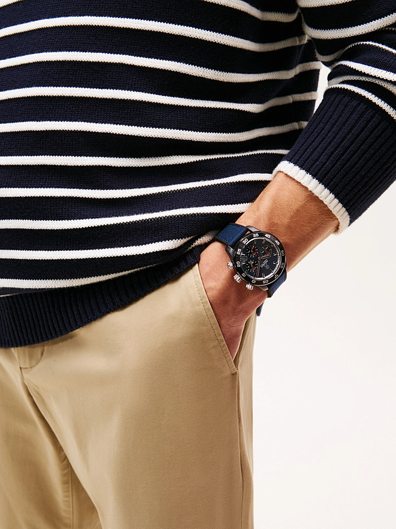 Hilfiger Monogram Navy Chronograph Watch