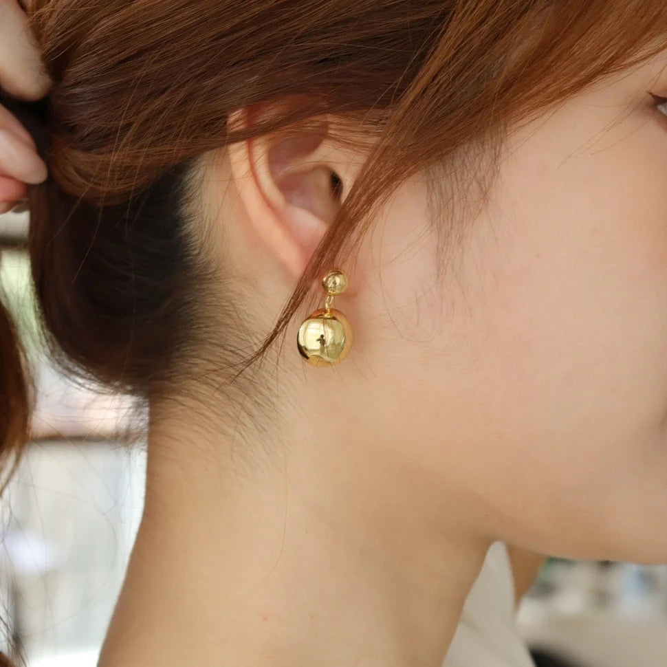Gisser Gold Statement Drop Earrings