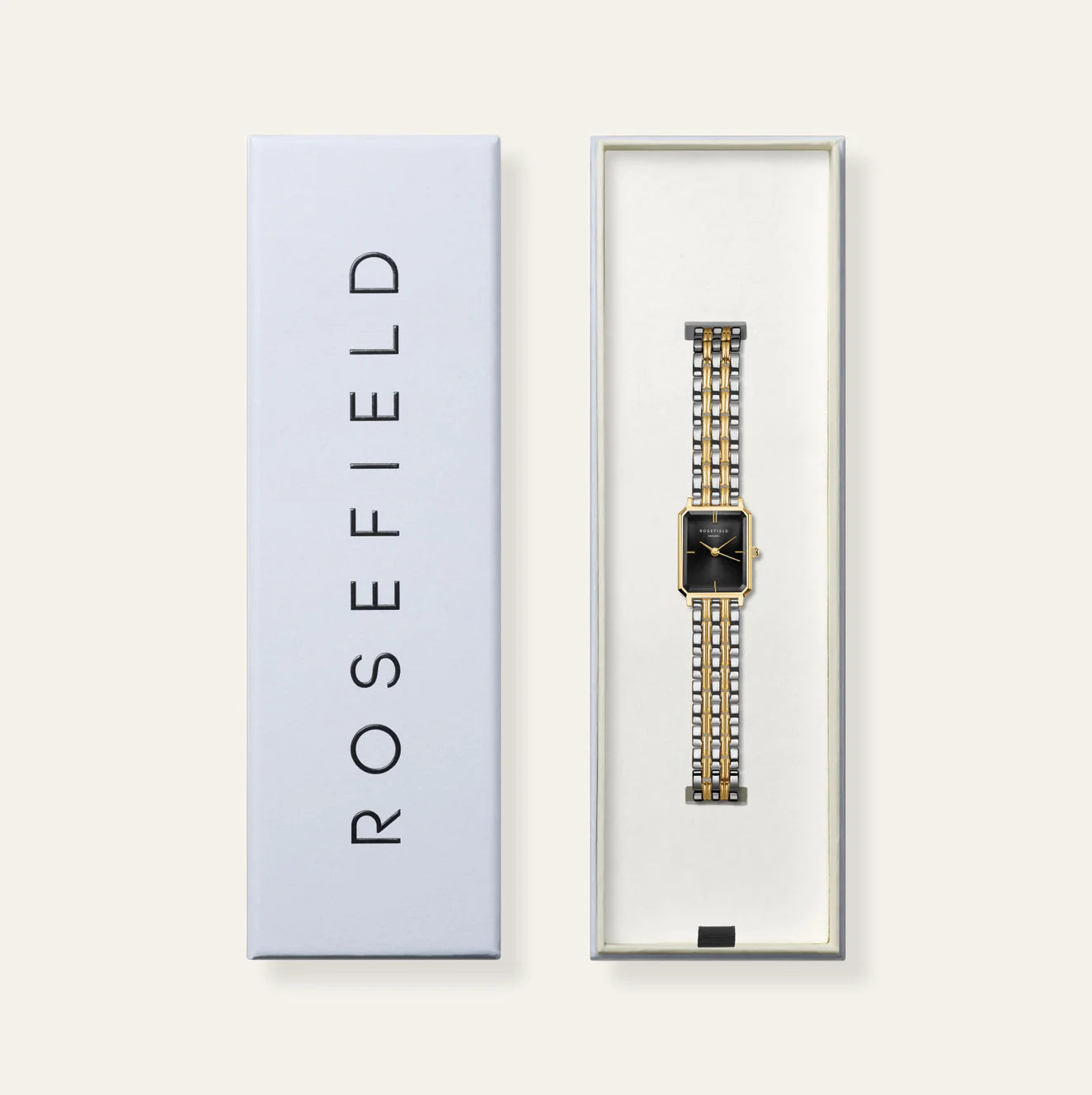 Rosefield Octagon Black Duotone Ladies Watch