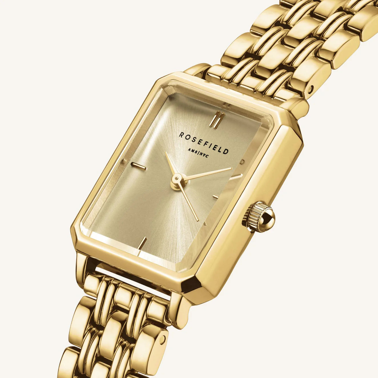 Rosefield Gold Octagon Bracelet Watch