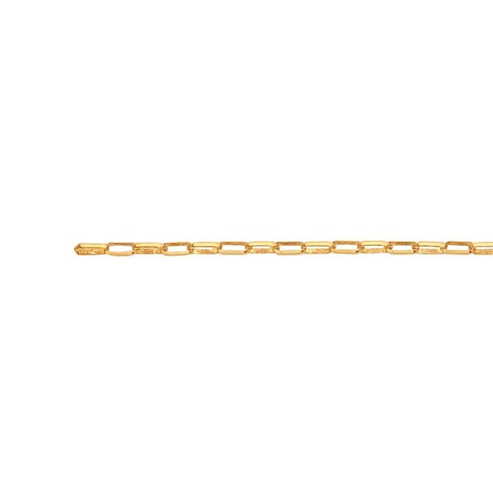 Yellow Gold Elongated Oval Rolo Bracelet