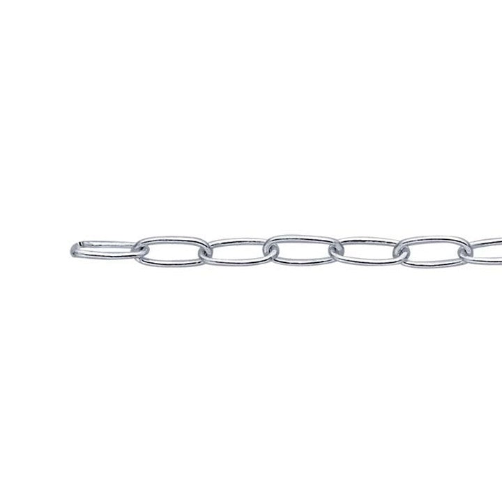Oval Cable Chain Sterling Silver 21 cm Bracelet